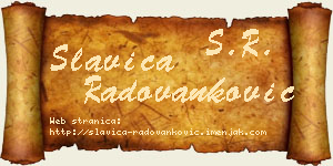 Slavica Radovanković vizit kartica